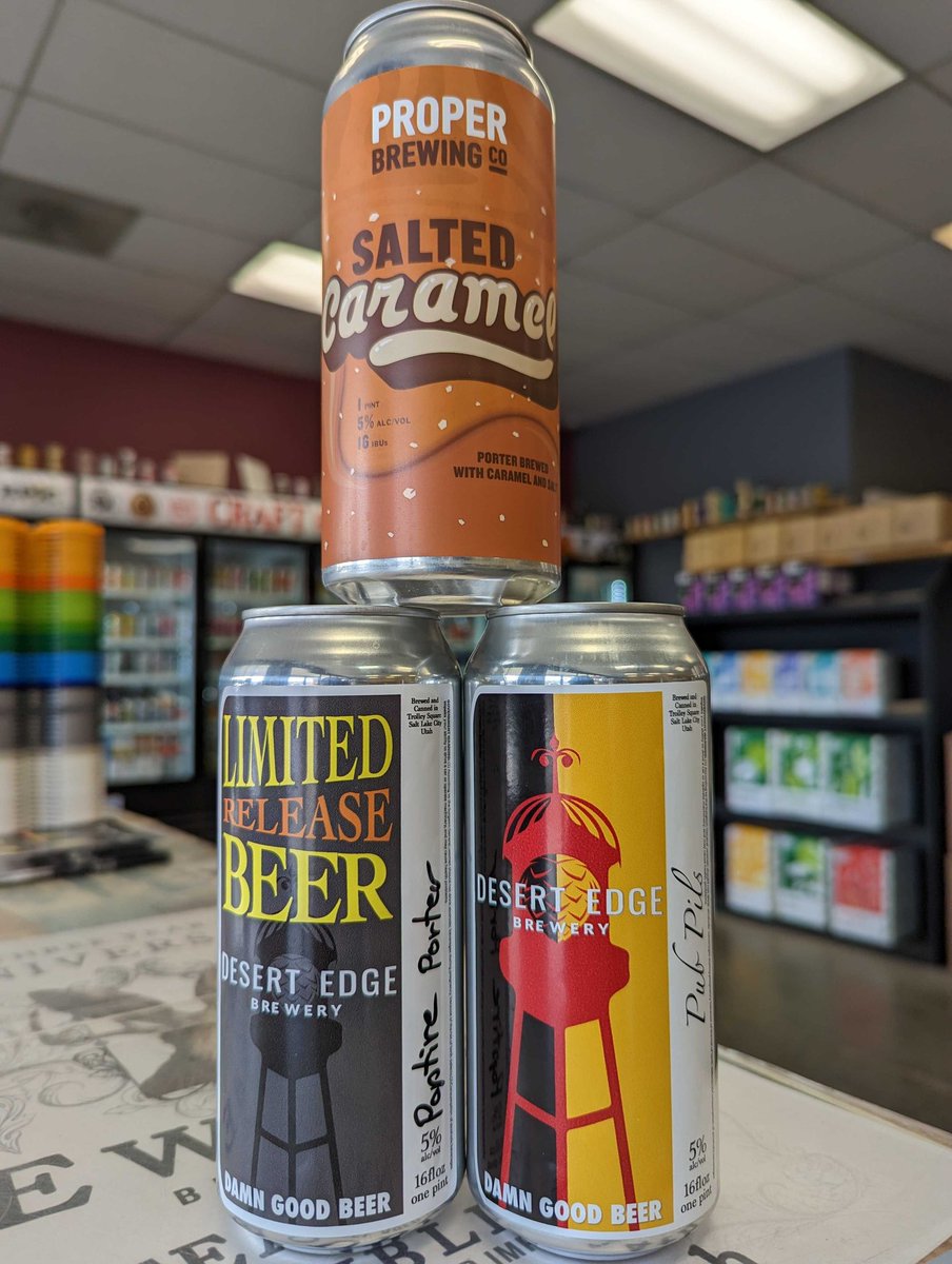 SaltCityBrew's tweet photo. We are open regular hours today for MLK day! We also have some new beers from @desertedgebrewery @properbrewingco so come down and grab some ingredients and some beer!
#saltcity #saltcitybrew #beerstore #mlk #beertogo #canstogo #bottleshop #saltcitybrewsupply #homebrewing https://t.co/Opwj7htX77