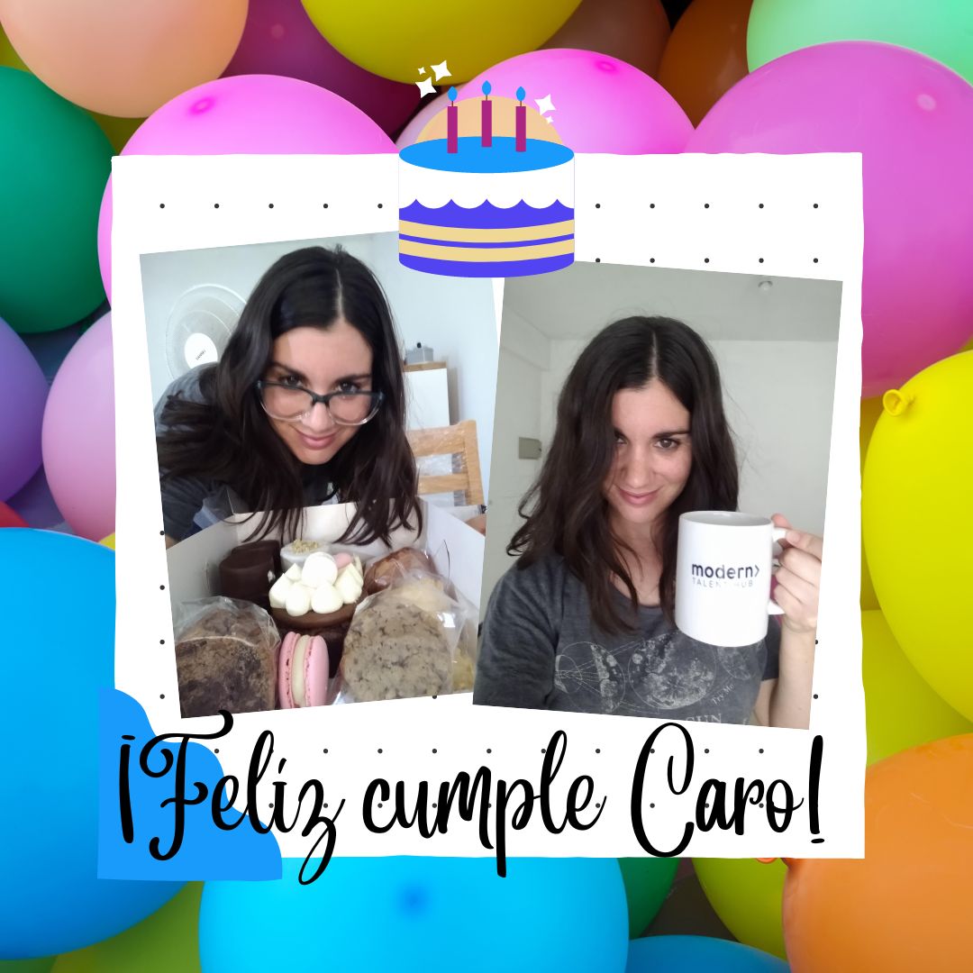 ModernTalentHub's tweet photo. ¡Este fin de semana estuvimos de cumple en #moderntalenthub! 🎂 🍰

Carolina es parte del equipo hace más de un año y este sábado 14 de enero cumplió años. Estamos muy felices de poder compartirlo a la distancia, desde Argentina, pero juntos al fin.😊

¡Felicidades Caro! 🥂 🎉✨ https://t.co/UlInN3Sblm
