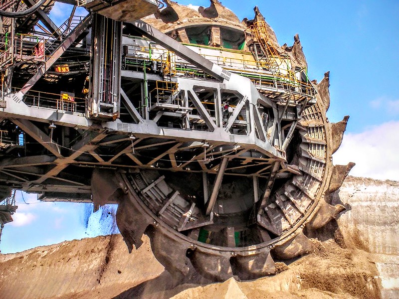 In Lutzerath, Germany, there breathes a monster. One of Thyssenkrupp's vast 'Bagger' machines