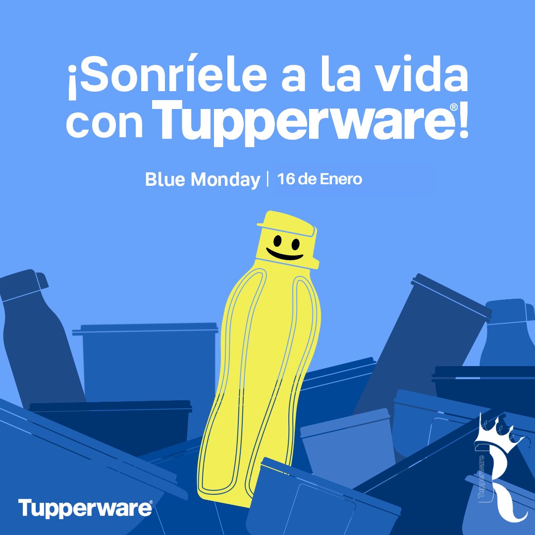 TupperwareReyna's tweet photo. Sabemos lo que necesitas para combatir el día más triste del año: ¡un nuevo producto Tupperware®! ¿Cuál te haría feliz en este #BlueMonday2023? 
Comenta aquí 👇👇👇 https://t.co/exSRpBt7nd