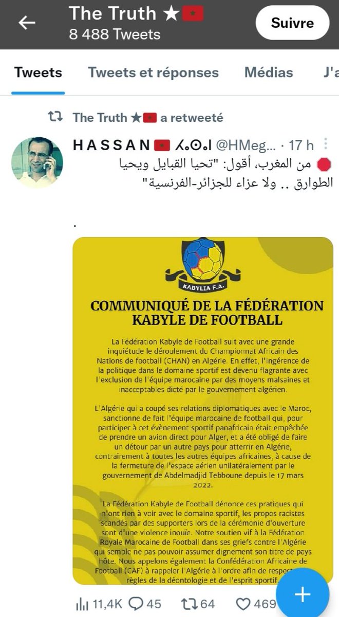 ammellinna's tweet photo. @AnssLmoch @Youssefoualida @AfricaViewFacts Delete ...🙃 https://t.co/bZcF2sqa0x