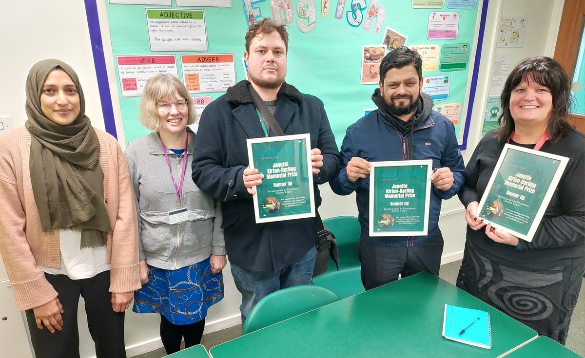 Our Racial Justice in Education action team are starting 2023 off in style.. celebrating their <a href="/Rethinking_Webb/">Rethinking Poverty</a> Janette Kirton-Darling runner-up prize and planning for action in Richard Avenue #Sunderland. 

Let's get cracking! 

<a href="/SBInterCentre/">SBIC</a> @ICOSsunderland
