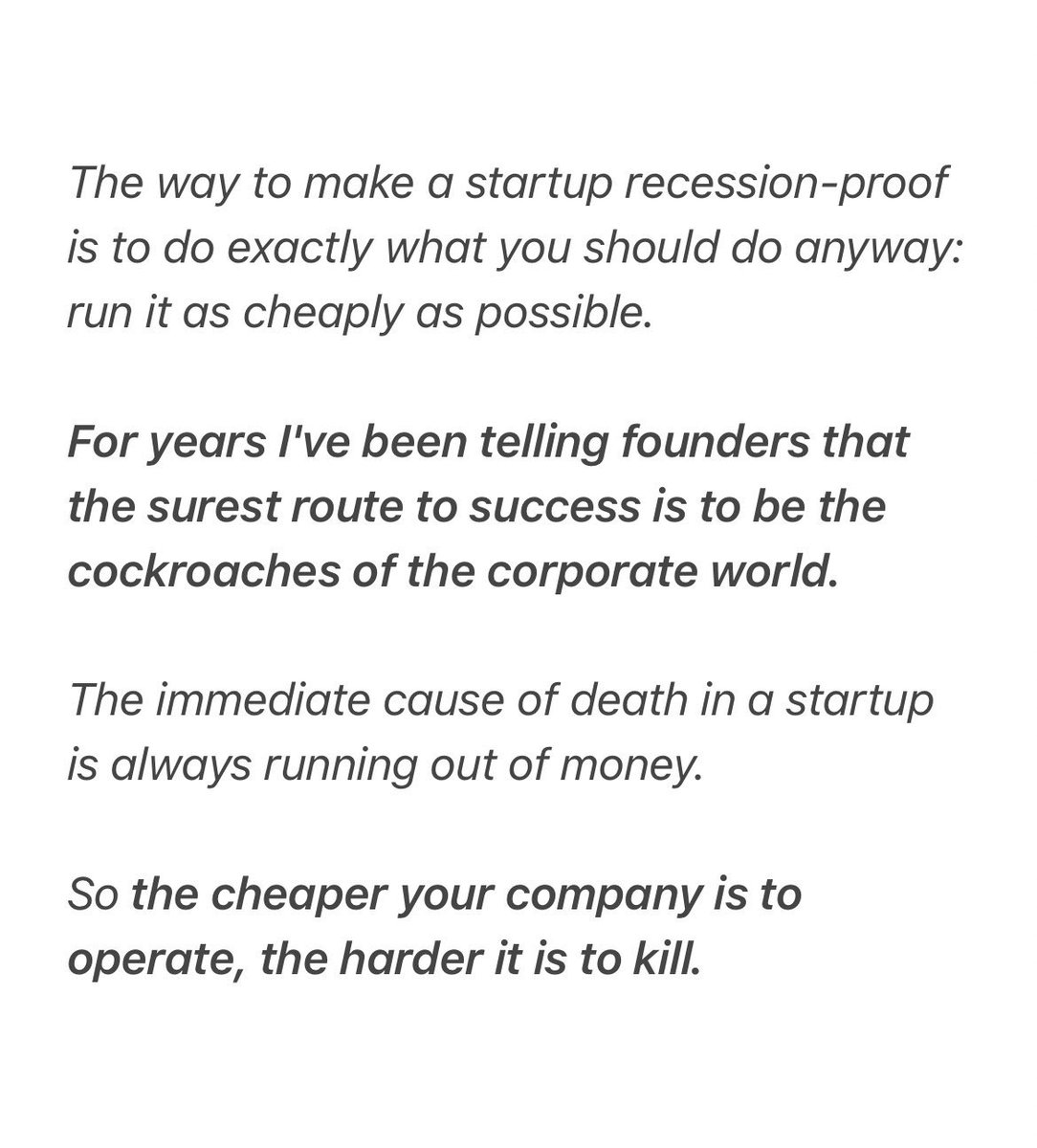 Paul Graham to founders: Be hard to kill.