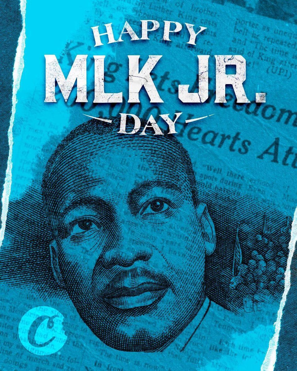 CookiesRoseCity's tweet photo. Today, we honor the life &amp; legacy of Martin Luther King Jr., a champion of unity, equality, love &amp; peace 💙 

‼️⚠️Required Warning: Do not operate a vehicle or machinery while under the influence of marijuana. Keep marijuana out of reach of children.⚠️‼️ https://t.co/zDqrWxVoCO