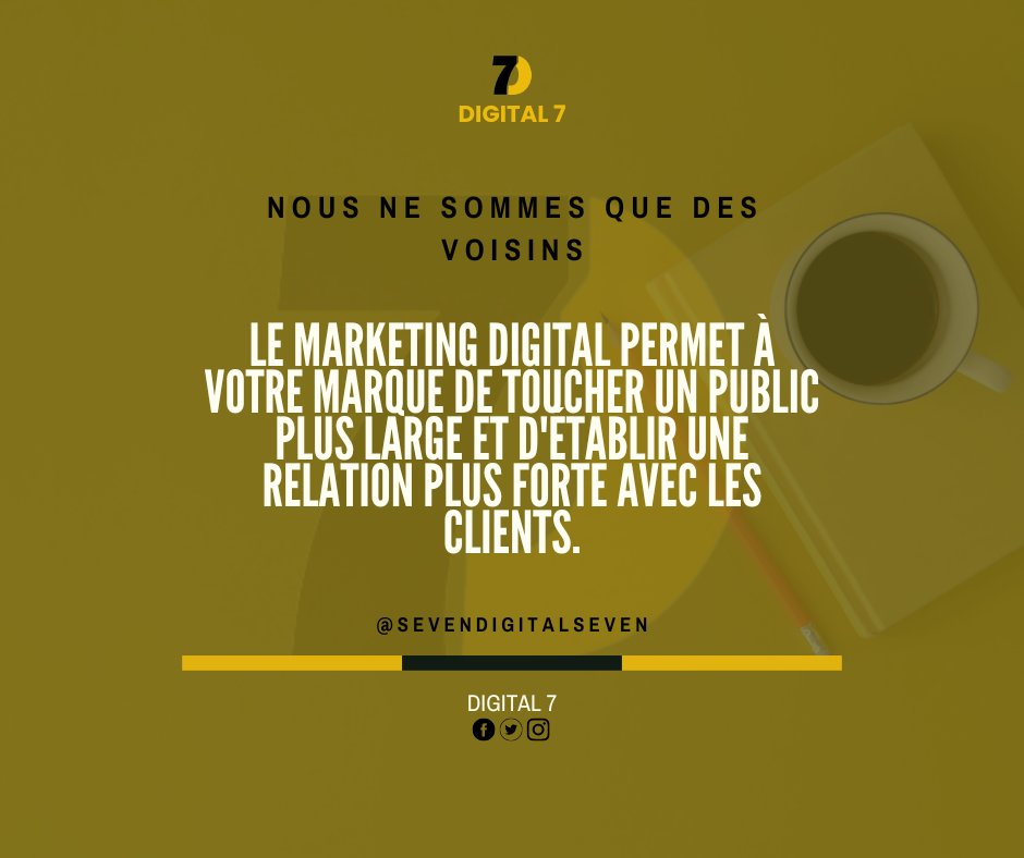 digitalsept's tweet photo. Le marketing digital facilite également le suivi des résultats de vos campagnes de marketing. Grâce à l'analyse des données, vous pouvez adapter vos campagnes pour atteindre le résultat souhaité.

#Digital #DigitalTransformation #dogital7 #communication #Africa #MarketingDigital https://t.co/C1efHCnwOb