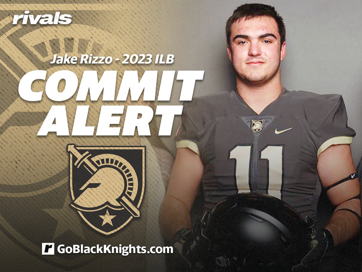 🚨Exclusive GBK #ArmyFootball Commitment Alert🚨 

LB Jake Rizzo makes the call and it’s the Army Black Knights of West Point

@GoBlackKnights <a href="/Rivals/">Rivals</a> #GoArmyBeatNavy

Exclusive Update &amp; Highlights: bit.ly/3J19vvQ