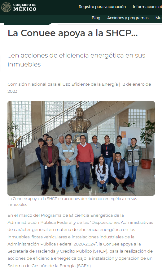 CONUEE_mx's tweet photo. Te invitamos a conocer las acciones que realiza el equipo de @CEdificios dentro del #ProgramaAPF

La realización de los diagnósticos energéticos son u elemento clave y obligado dentro de la implementación de un #SGEn 

Ve más en https://t.co/gu1zM6zCBX

#ProgramasConuee https://t.co/Zuy7POw0KJ