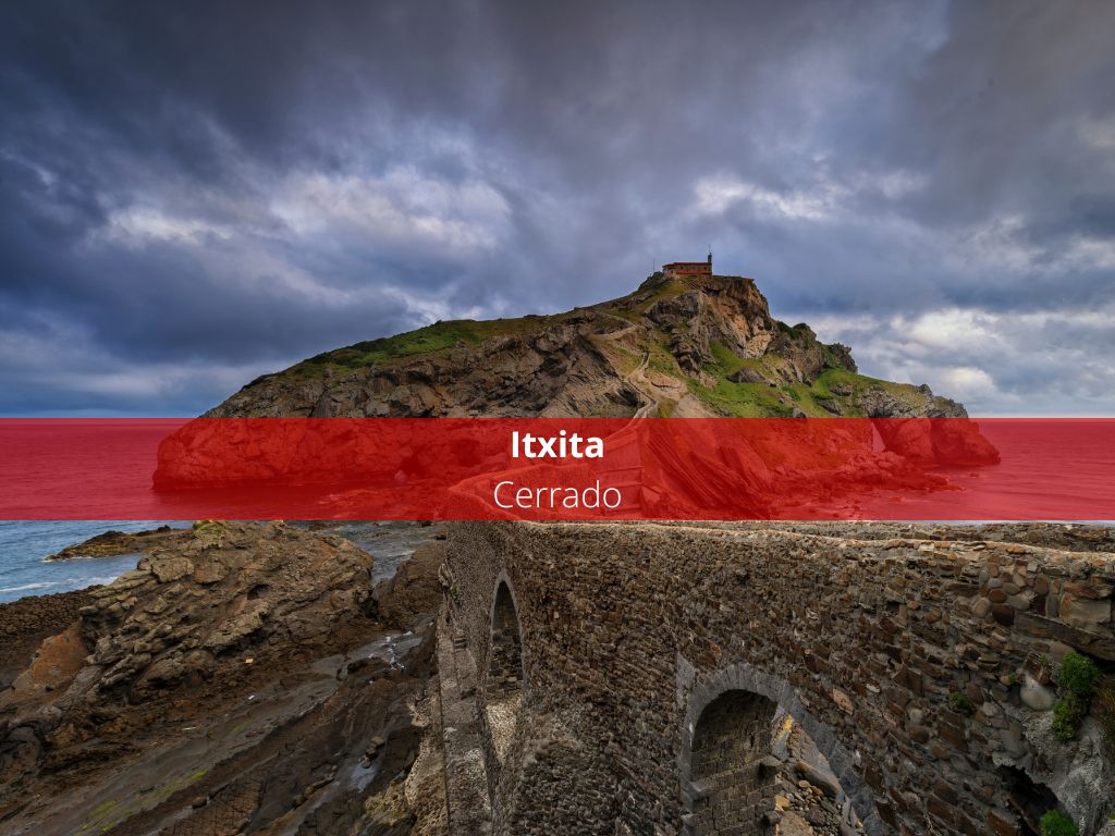 ⚠️ Gaztelugatxerako sarbideak eta Ermu eta Lurgorri arteko bidea itxita daude, euri jasek sor ditzaketen arriskuak prebenitzeko (abisu horia euriengatik, Euskalmet izendatua). 

Itxierak abisu berria eman arte iraungo du.