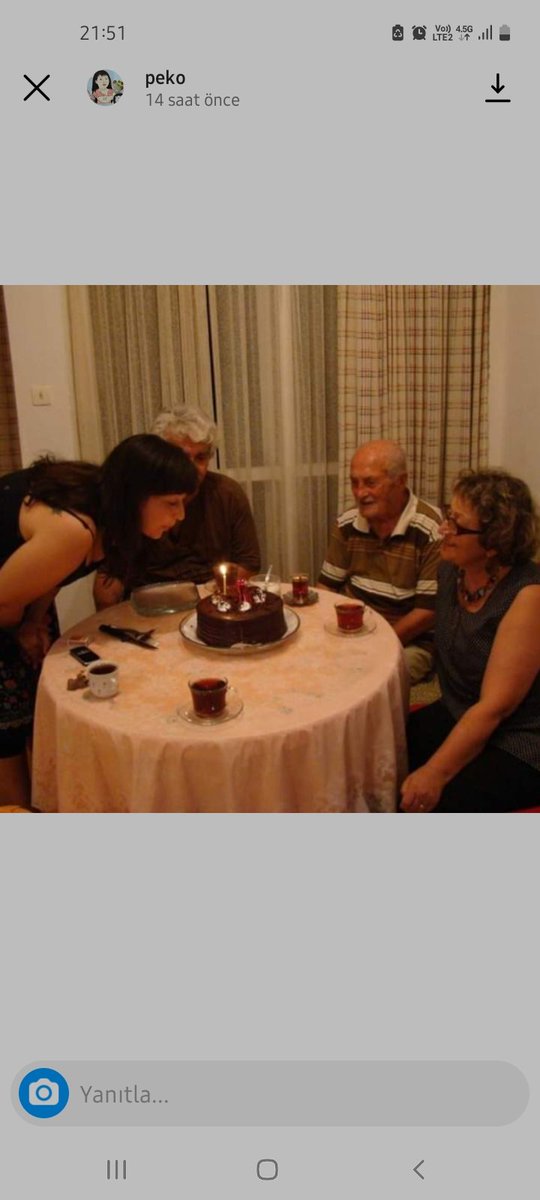Dedem, Hasan - Şükran Pekmezcive Sevgican'ım. Dedosumun doğum günü kutlamasında 😍💙💙💙💙
