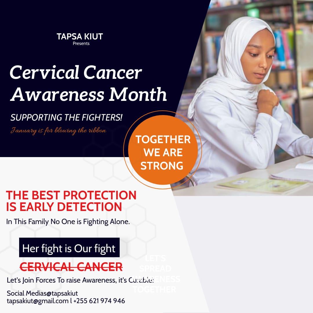 Mwezi wa ufahamu wa saratani ya shingo ya kizazi umefika! 
Januari ni Mwezi wa Uhamasishaji wa Saratani ya Shingo ya Kizazi.  Ni fursa nzuri ya kuongeza ufahamu kuhusu saratani ya shingo ya kizazi na chanjo ya HPV. #GlobalHealth
<a href="/WHO/">World Health Organization (WHO)</a>