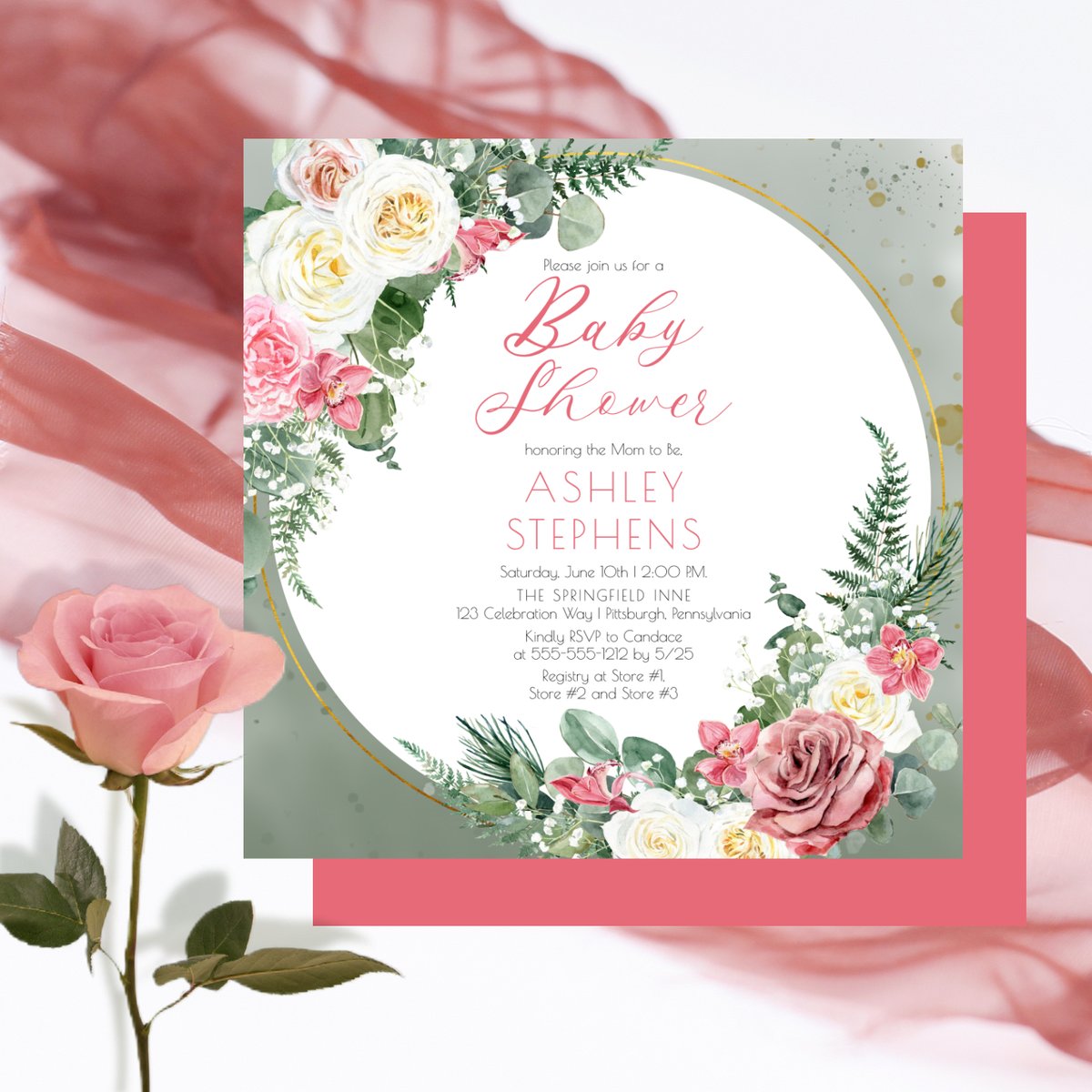 Holiday_Hearts's tweet photo. elegant pink and white roses floral | gold frame and sage green girl baby shower invitation

https://t.co/scuU8osgpa

#babyshowerinvitations #girlbabyshower #babygirl #sagegreen #blushpink #salmonpink #babysbreath #whiteroses #pinkroses #springbabyshower #springflowers #ferns https://t.co/TwBfTJBSEB