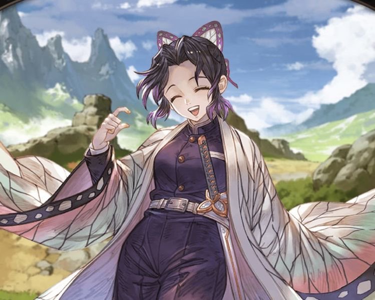 (not so) daily shinobu kochoさんがTwitterに投稿した胡蝶しのぶ(鬼滅の刃)のイラスト。