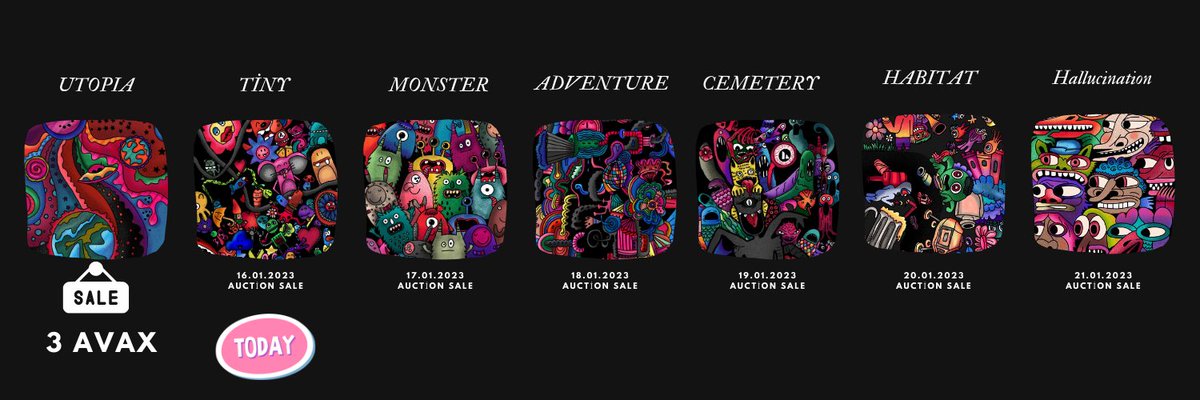 Hello guys!

The first piece of my 'Complex Dreams' collection was sold from "Utopia" 3 avax.

“Tiny” is on auction for 24 hours.

link below👇🏼

marketplace.kalao.io/nft/0x1e20bcb9…

#AVAX #doodle #NFTshill