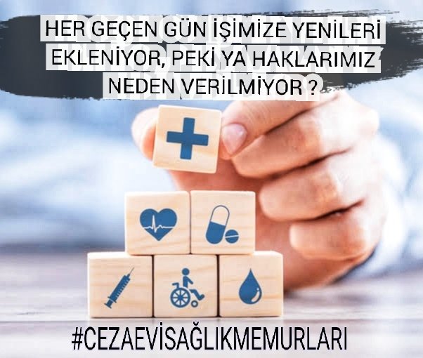 Ayni meslek ayni is fazla risk farklı Maas 
CezaeviSaglikcilarUnutuldu
  <a href="/bybekirbozdag/">Bekir  Bozdağ</a> <a href="/dbdevletbahceli/">Devlet Bahçeli</a> <a href="/RTErdogan/">Recep Tayyip Erdoğan</a> <a href="/ctekurumsal/">Ceza ve Tevkifevleri Genel Müdürlüğü</a> <a href="/YavuzEnis/">Enis Yavuz Yıldırım</a> <a href="/hasanakceviz/">Hasan AKCEVİZ</a> <a href="/cahitcihadsari/">Cahit Cihad SARI</a> @burakceyhan3
<a href="/fserkang/">Fatih Serkan GÜNAYDIN</a>