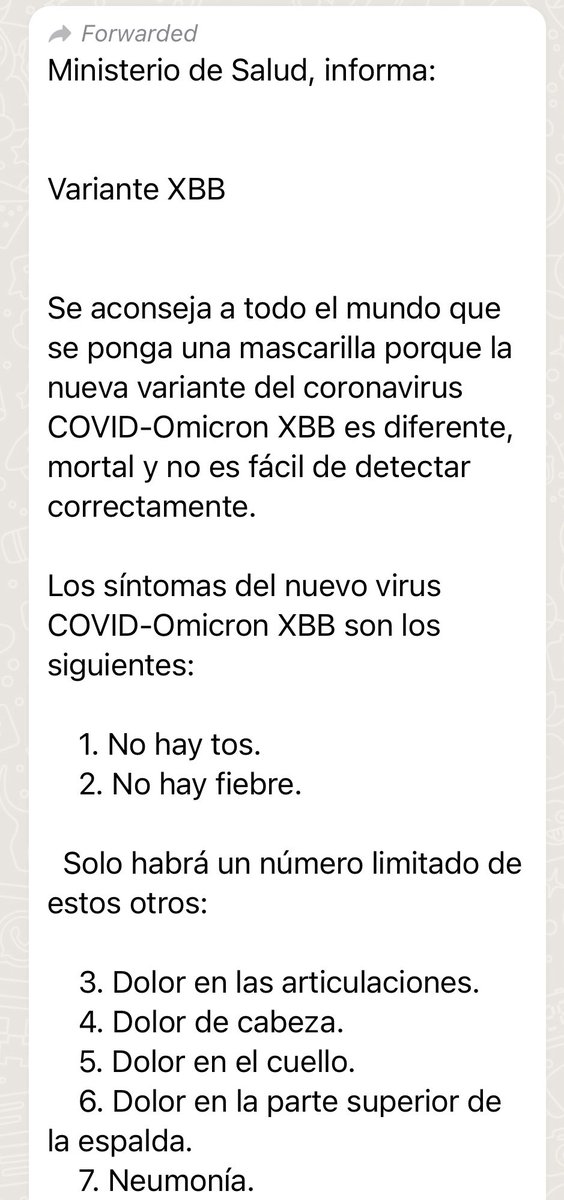 EstebanOrtizMD's tweet photo. Si les llega este mensaje por whatsapp NO le haga caso, no lo reenvíe y no le pare bola. Es incorrecto e impreciso https://t.co/0f1EnMG0tA