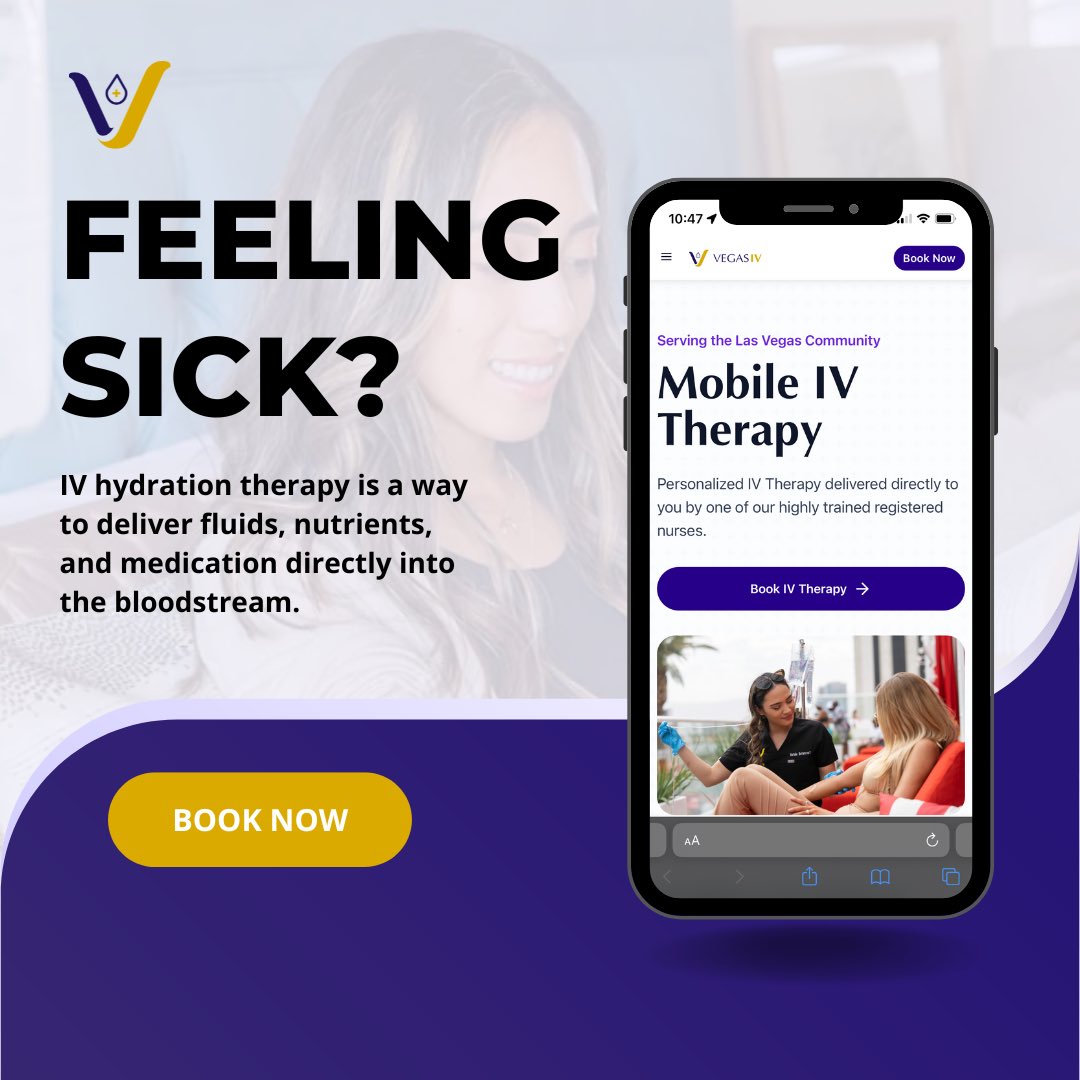 vegasiv's tweet photo. If you need swift recovery from a cold or flu, or just want to maintain a healthy immune system, our nurses will come to your Las Vegas location and help you feel your best.

BOOK AT https://t.co/9TjVSTbUJB

#vegasiv #sick #flu #immunesupport #healthy #lasvegas #vegas https://t.co/MYbvcoPSvm