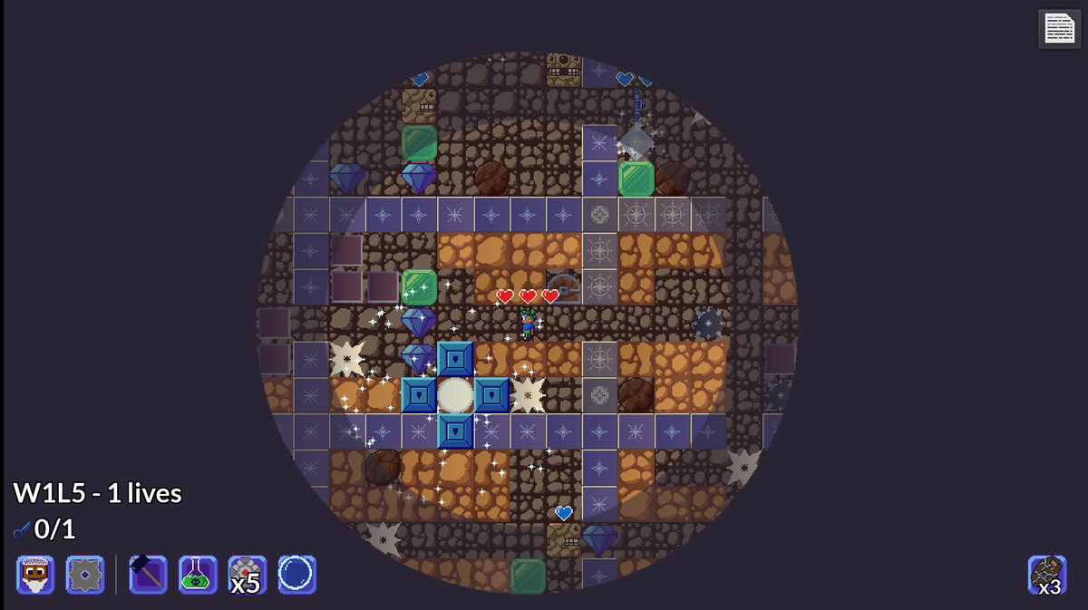 nightblade99's tweet photo. Gem Worlds is FINALLY OUT after 18 months of evenings/weekends! 🎉

If you like Boulder Dash or Supaplex, roguelikes, and turn-based puzzle games, this might be right up your alley! 

Every like, RT, and review helps!

#IndieDev #GameDev #Roguelike #Puzzle #VideoGames https://t.co/ePRuKIvUEj