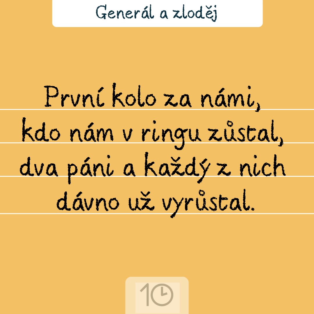 10minut_'s tweet photo. Generál a zloděj

#general #zlodej #volby #prezident #hrad #strach #boj #moc #dotace #diplomacie #teamgeneral https://t.co/0vbayrb4pE