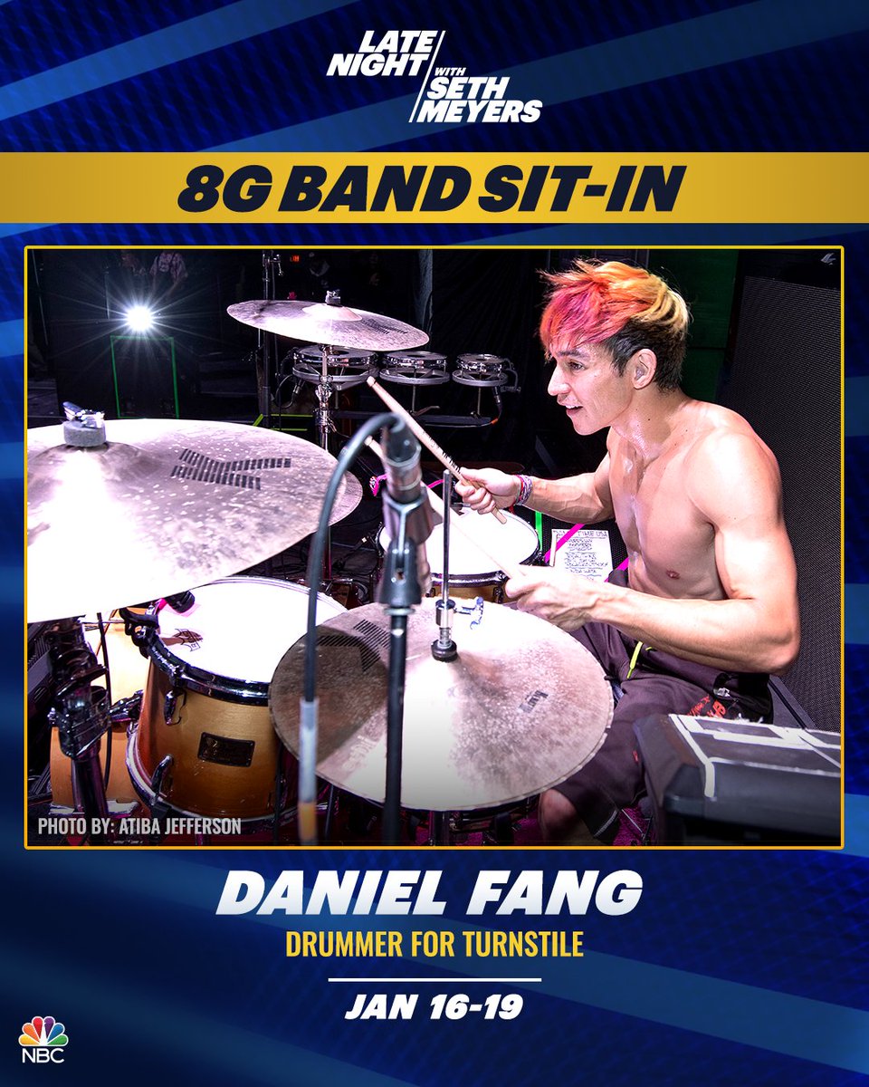 All week, @turnstilehc drummer @danielfang sits in with the 8G Band!