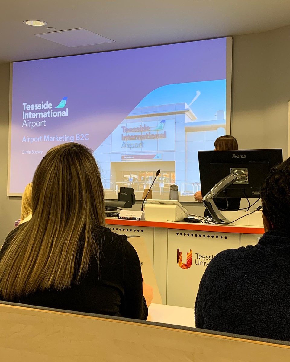 Our Aviation &amp; Tourism degree students attended the first day of the Aviation Conference today @teessideunitubs The focus today was airport marketing. We are looking forward to tomorrow where we will be exploring space. Thank you <a href="/TeessideUni/">Teesside University</a> for your hospitality @srcinfo