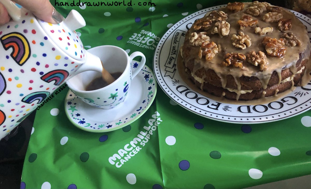 HandDrawnWorld_'s tweet photo. We made it through Monday 🎉 Now, who’s for coffee and cake? 🤗☕️🍰

#MHHSBD #coffeeandcake #coffeecake #timeforcake #coffeebreak #macmillancoffeemorning https://t.co/0NEnvmNtcR