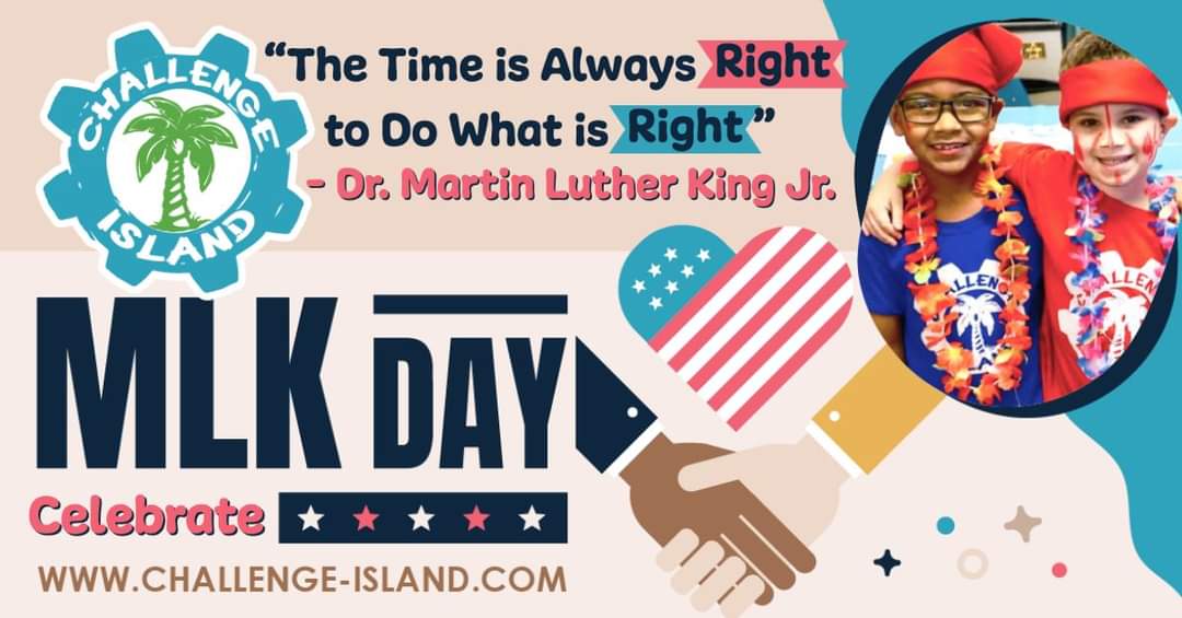 Let's honor the legacy of Martin Luther King Jr. by continuing to strive for equality, justice, and peace for all. #MLKDay #MartinLutherKingJrDay #choosekindness #EqualityForAll #SEL #buildfutureleaders #futureisourlegacy #dotherightthing