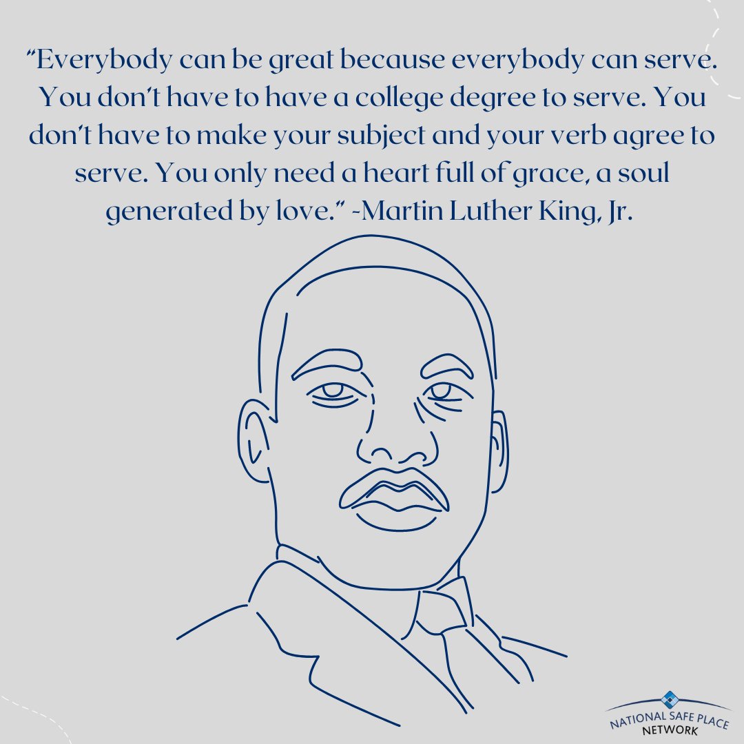 NSPNtweets's tweet photo. As we celebrate the life of Martin Luther King Jr. and observe this day of service, we would like to give thanks to all of the youth-serving agencies that are part of our Network. Through your service and commitment to youth and families, you are making a marked difference. https://t.co/f5LS75zeHQ