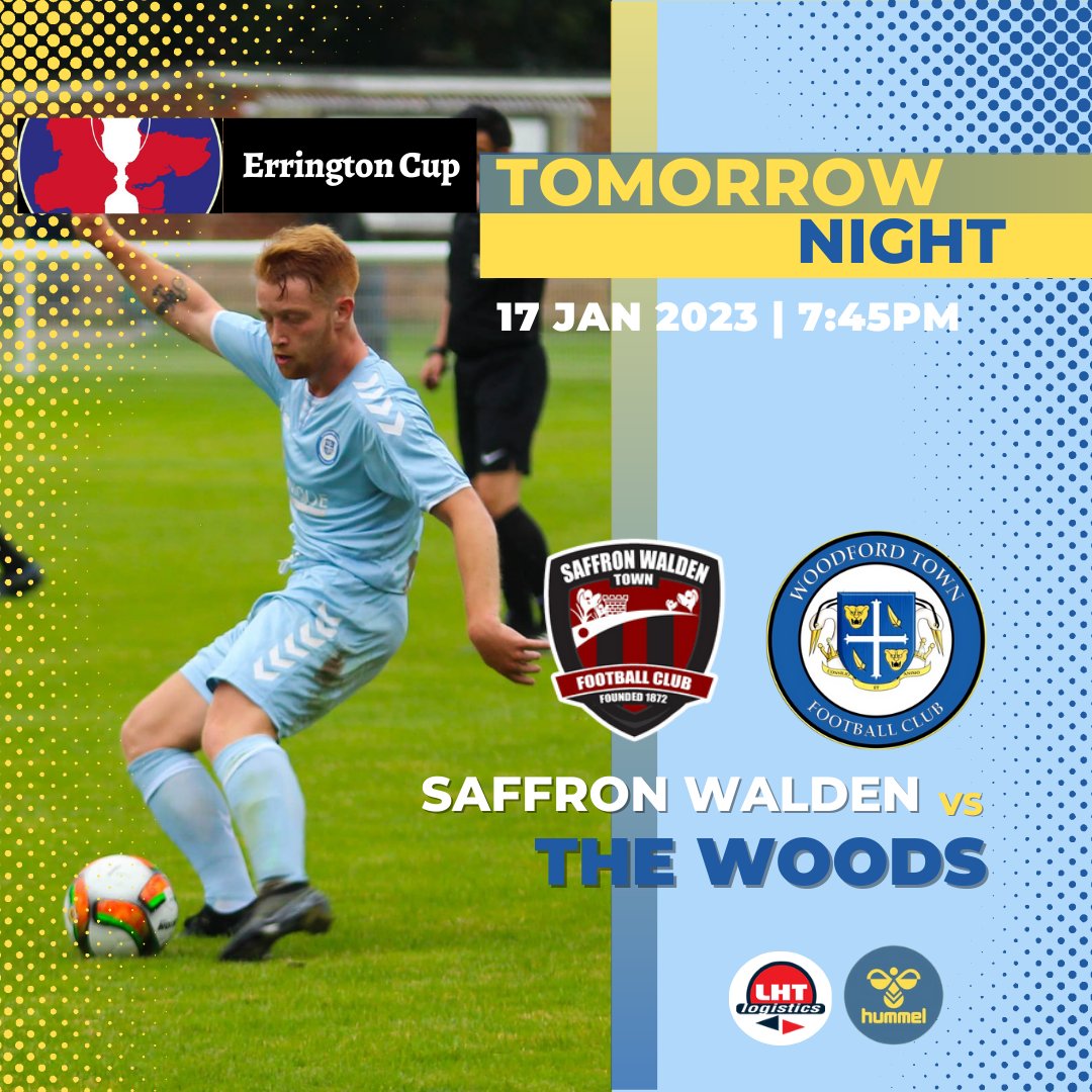 Woodford Town FC (@woodfordtownfc) on Twitter photo We are away at Catons Lane against Saffron Walden tomorrow at 7:45pm for the Errington Challenge Cup, lets get a good crowd there for the boys!
#ESL #COYW #woodford We are away at Catons Lane against Saffron Walden tomorrow at 7:45pm for the Errington Challenge Cup, lets get a good crowd there for the boys!
#ESL #COYW #woodford