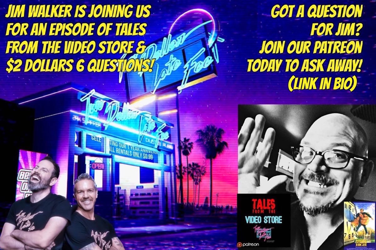 2dollarlatefee's tweet photo. Our good buddy, Jim โSomething To Remember Me Byโ Walker is joining us on Tales From The Video Store & $2 Dollars 6 Questions this Tuesday!
๐ผ๐คฉ๐ผ
#threeoclockhigh #jimwalker #80smovies #80smusic #videostore #blockbuster #celebrity #musician #singersongwriter https://t.co/TEpgk1E68h