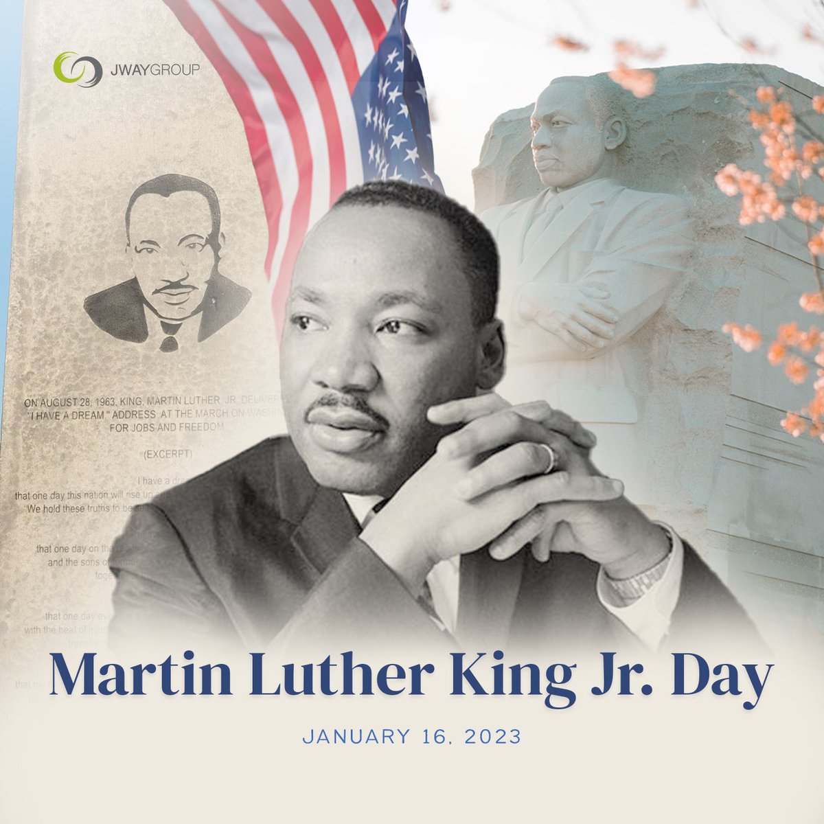 JWayGroupInc's tweet photo. The heritage of advocating equal rights for all Americans, regardless of background, is at the heart of Martin Luther King Jr. That is why on this day, we honor the leader's life and accomplishments, and also the significant American civil rights.  Happy MLK Day! https://t.co/5vPu1eItTs