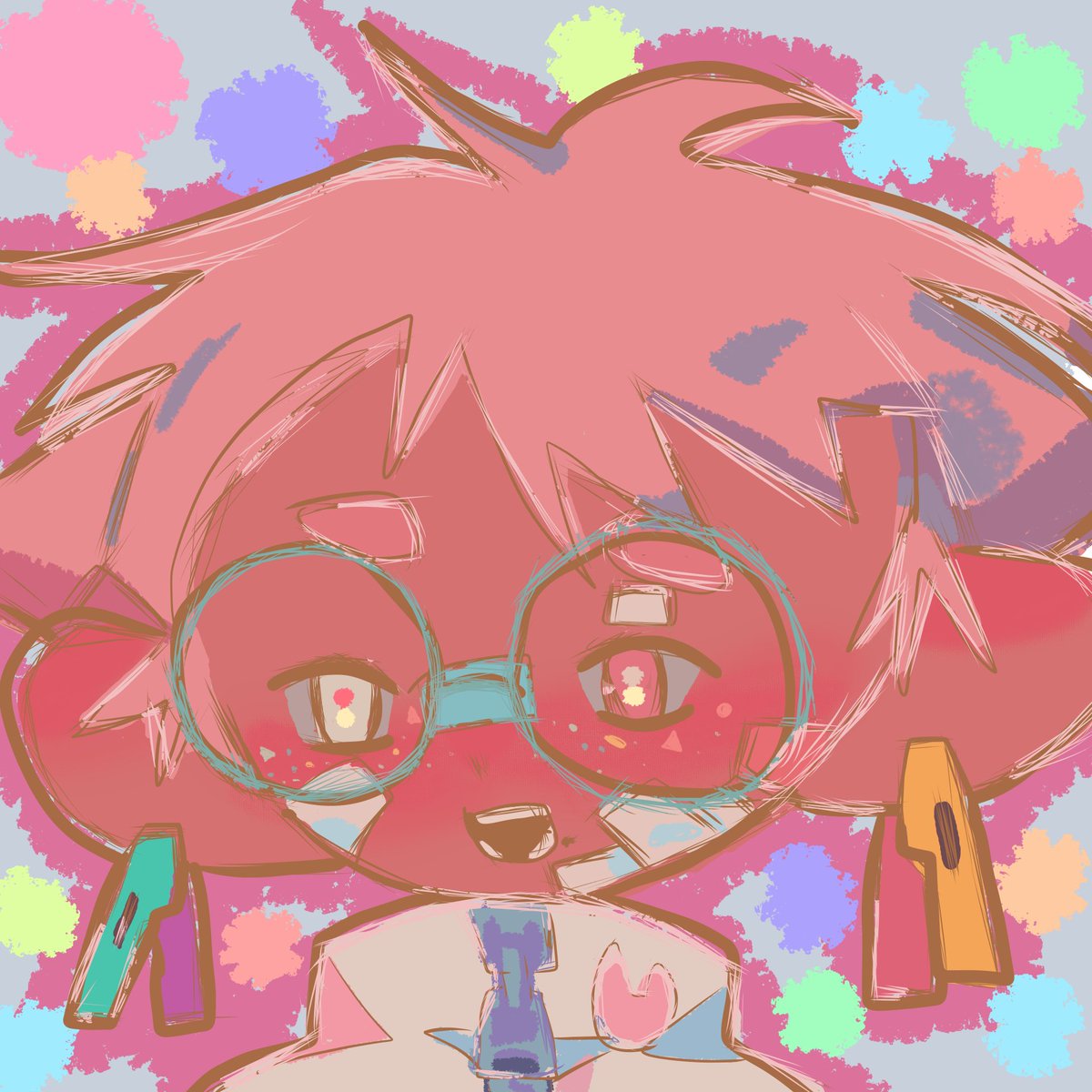 AneKazuko's tweet photo. Colors go brr🌈 https://t.co/hfdZy501w5