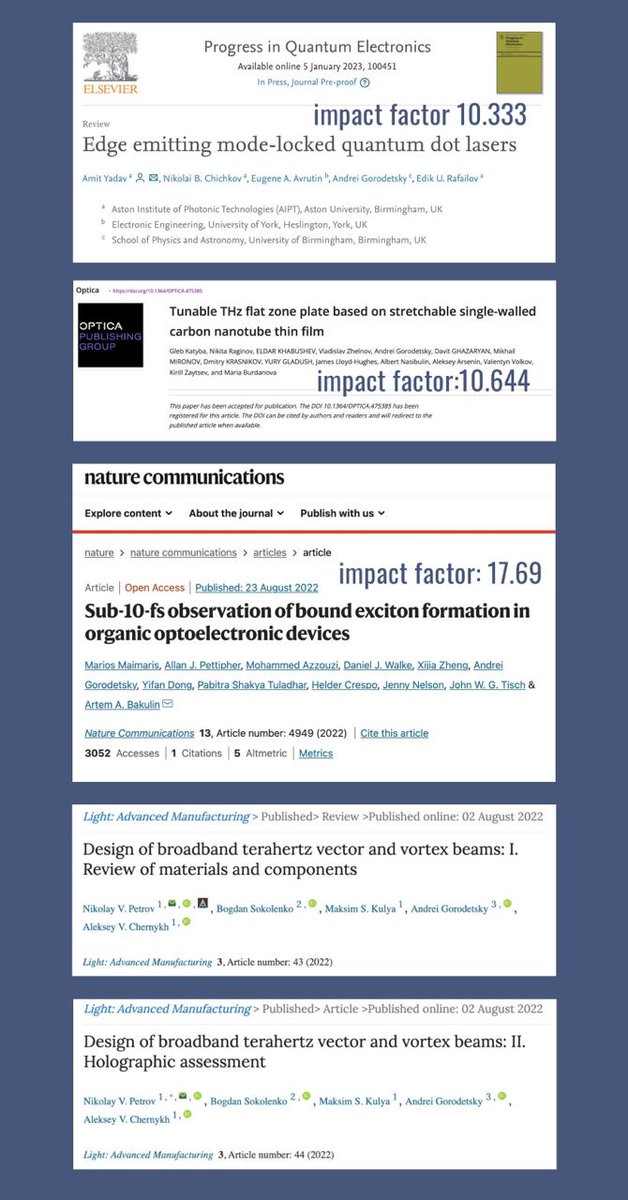 My papers accepted in 2022. Imagine, how many of them it could be if I worked as a physicist.

#papers #photonics #ultrafastoptics #thz #research