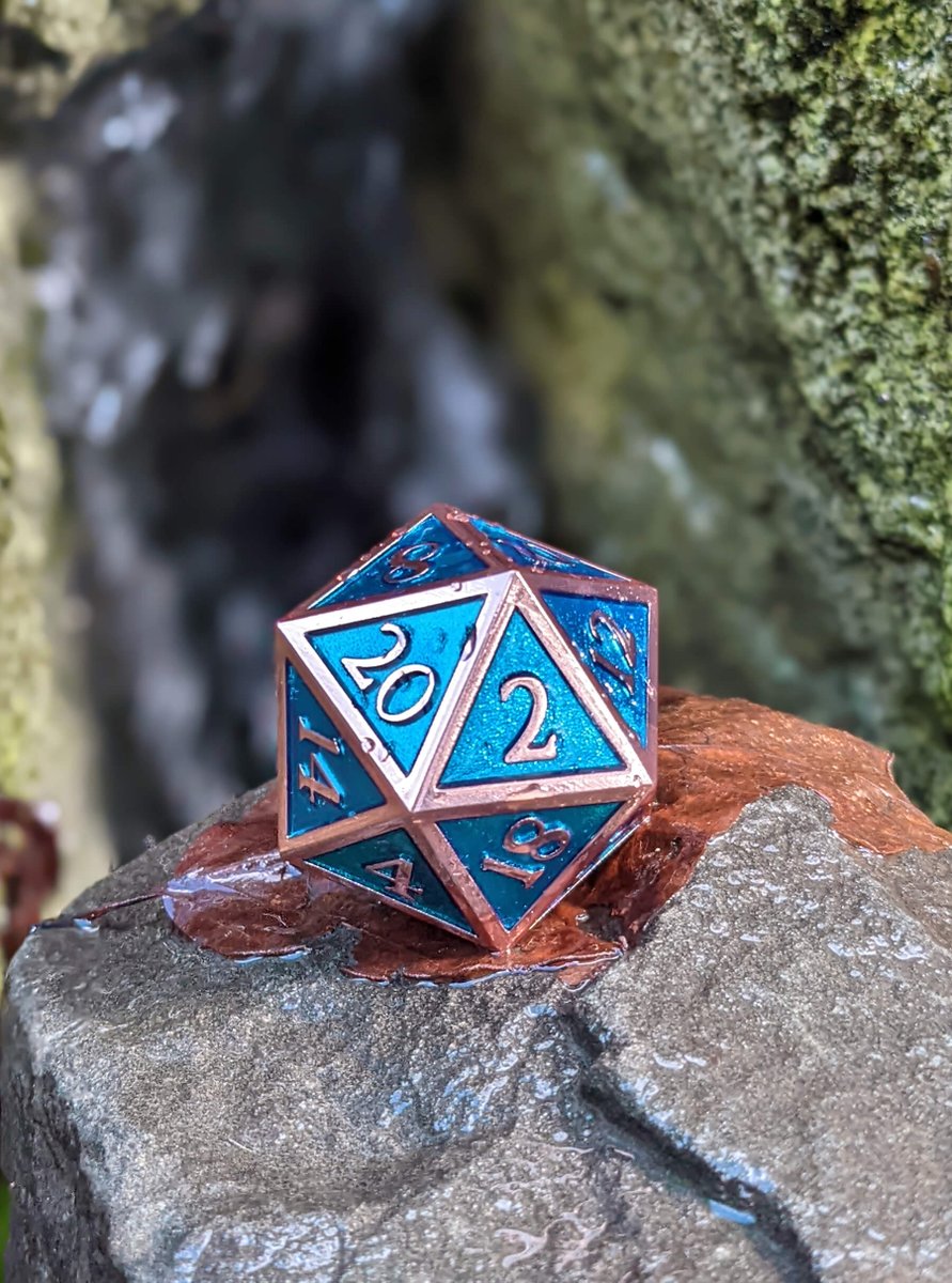 The Water Elementalist. One of the giant d20s from our Kickstarter dice campaign.
darkelfdice.com/collections/ki…
#kickstarter #dice #dnddice #d20 #ttrpg #beautifuldice
