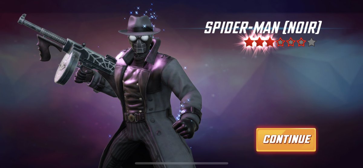 KingLugash's tweet photo. Welcome three new folx to my squad: Spider-Man(noir), Star-Lord (T’Challa), Ultimus, and Spider-Weaver! Now 201 characters total!  
  #MarvelStrikeForce #MarvelSF @MarvelStrikeF https://t.co/UigXtzahHK
