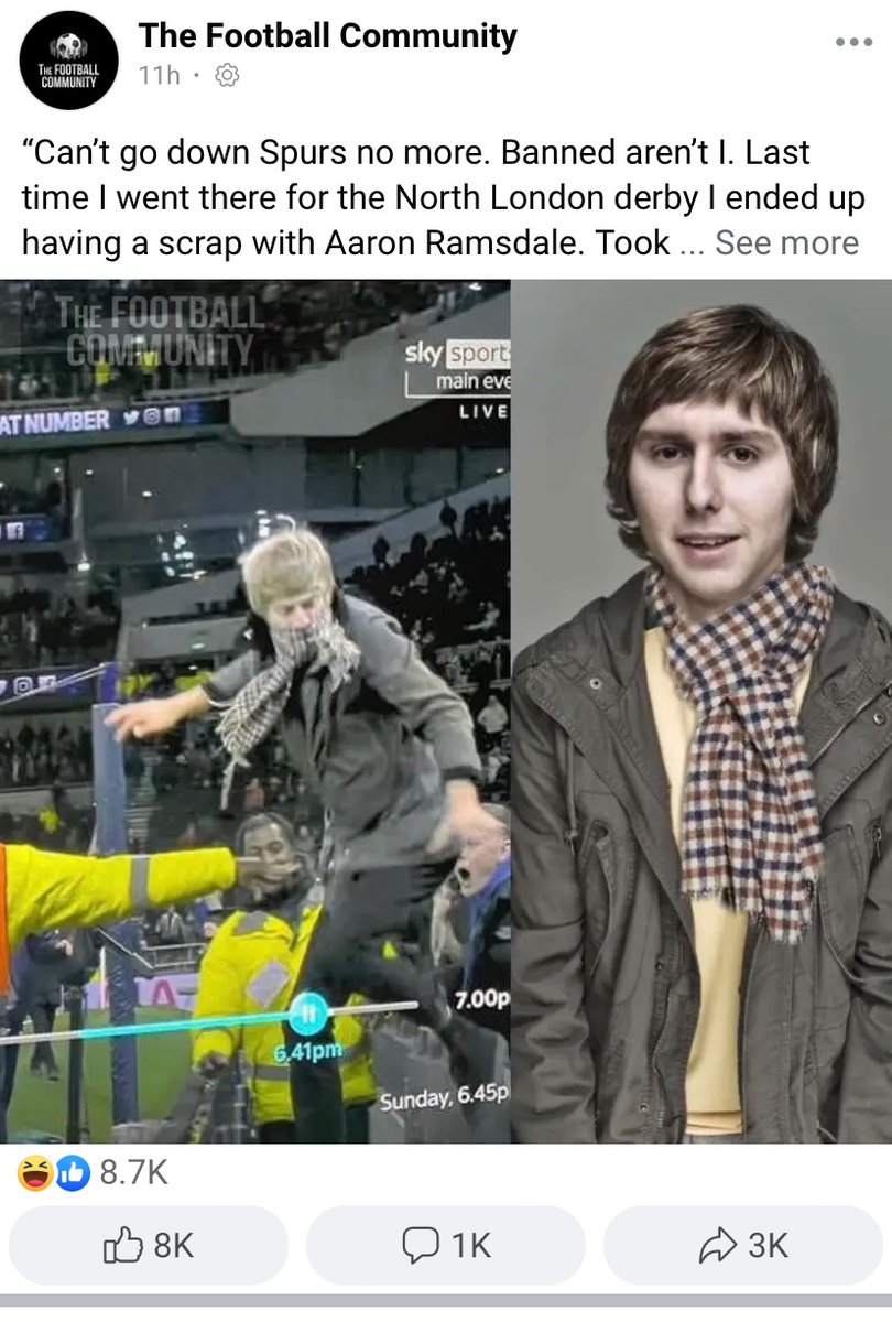 RichRush84's tweet photo. @eugeneh84 @SportsJOEdotie Flashed up on Facebook earlier. Don’t even follow the page. https://t.co/6Z39sclV39