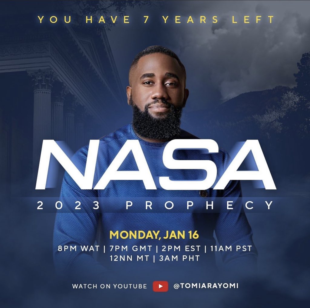 TomiArayomi's tweet photo. My prophetic word for 2023 is finally here. Watch now! 

https://t.co/AzjpEeB2UW https://t.co/MS6UmisLDP
