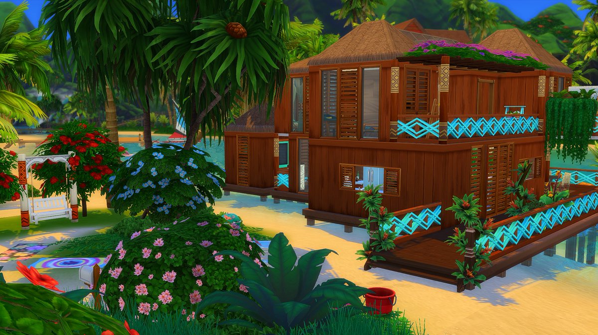 d_black_mooncat's tweet photo. Hey, in my patreon you can download a cozy holiday home in Sulani🏖
It's available to everyone😉
#Sims #Sims4 #Simsbuld #Simsbuilding #ShowUsYourBuilds #Sulani #vacation 
https://t.co/iZxwBkDv02 https://t.co/AIH4yg8CqA