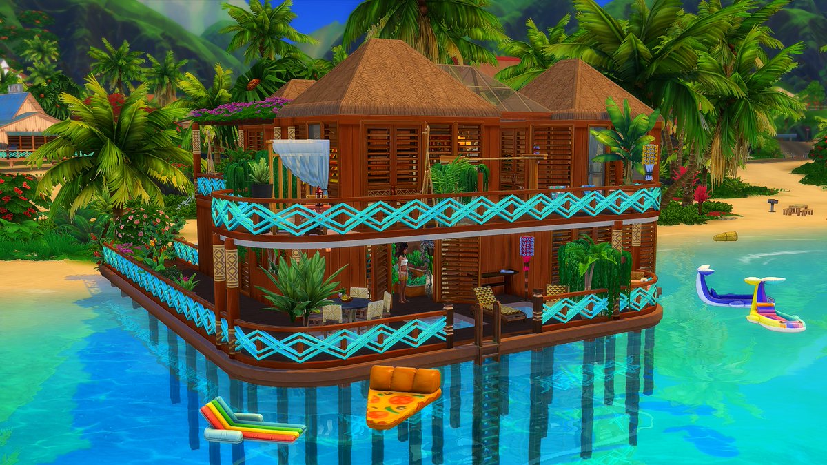 d_black_mooncat's tweet photo. Hey, in my patreon you can download a cozy holiday home in Sulani🏖
It's available to everyone😉
#Sims #Sims4 #Simsbuld #Simsbuilding #ShowUsYourBuilds #Sulani #vacation 
https://t.co/iZxwBkDv02 https://t.co/AIH4yg8CqA