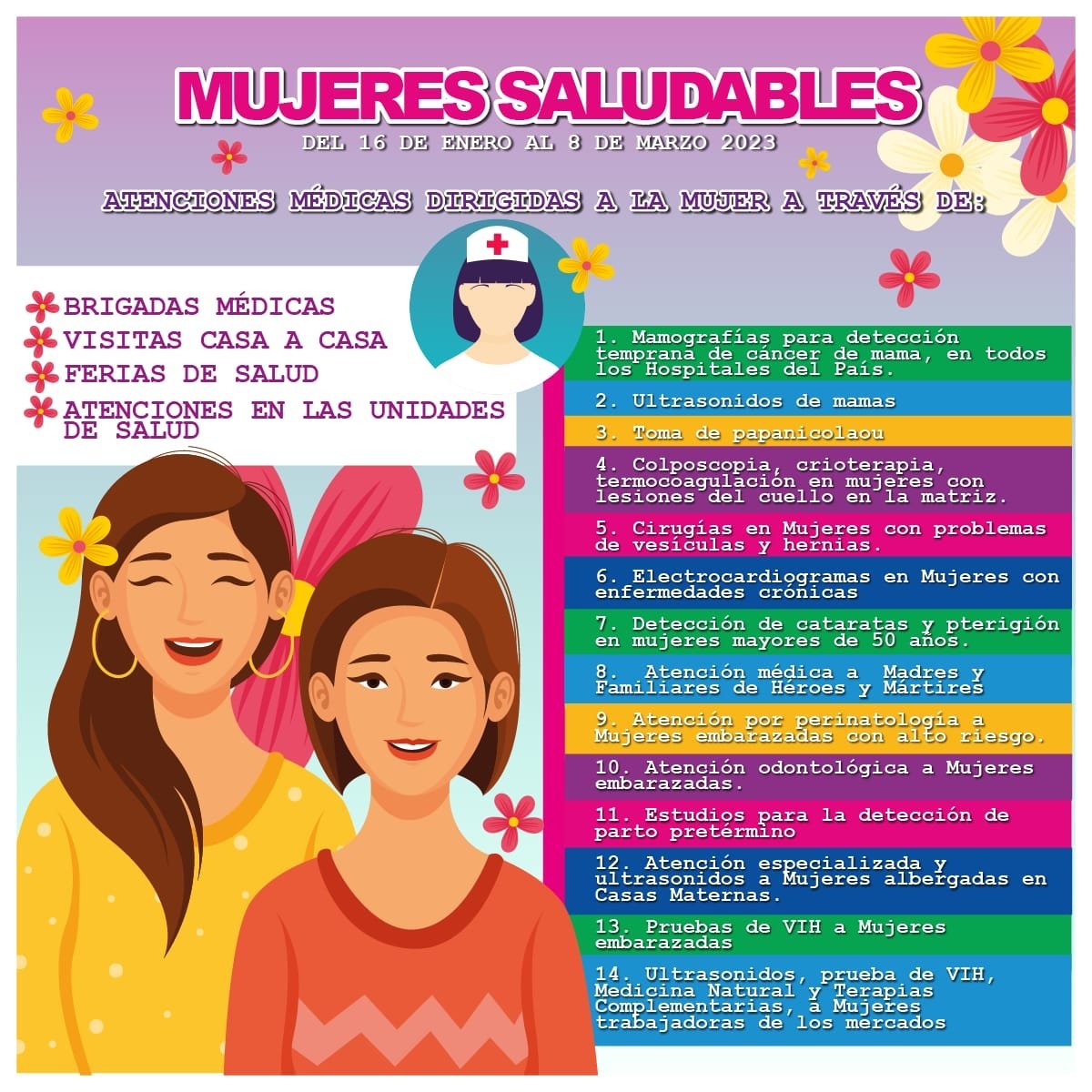 Mujeres saludables!! 💪

Cuidar de nosotras  mismas es primordial!❤️

Nuestro Gobierno garantizando nuestra atención médica.

#MasVictoriasPuebloPresidente