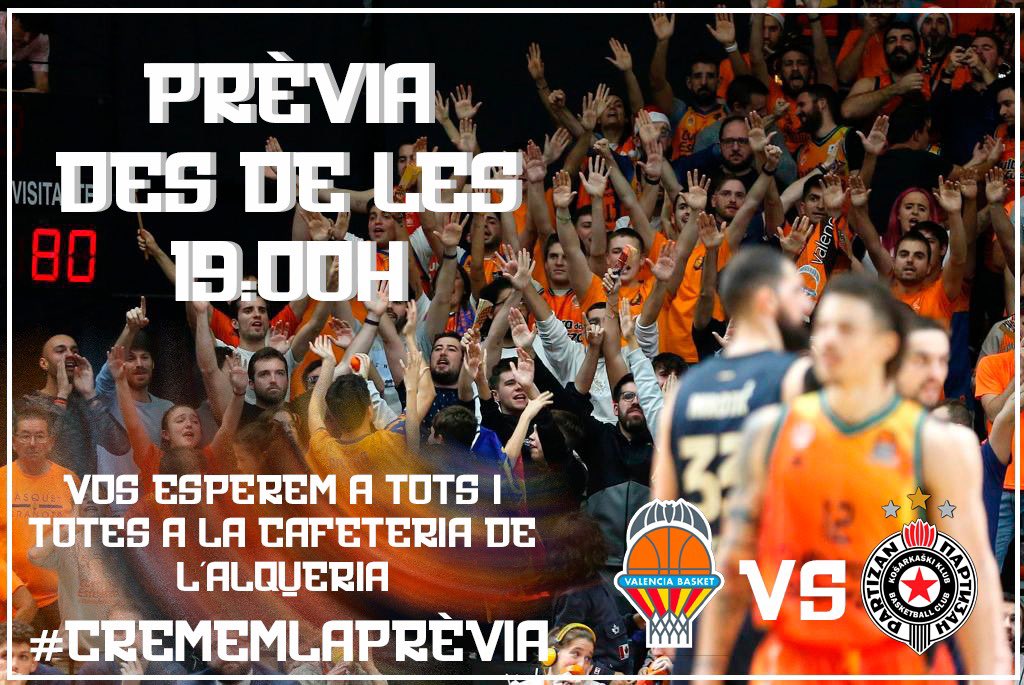 gradajovevbc's tweet photo. PREVIA DE EUROLIGA Y ESTA VEZ JUNTO A NUESTRAS PEÑAS Y COMPAÑEROS DE GRADA, PORQUE JUNTOS SOMOS MAS Y MEJOR.
@PicknRollVBC @PamPenya @PenyaTredici @PenyaCarabassa @DubiPenya @penyaforera
Os esperamos a todos en la terraza de L’Alqueria. #CremenLaPrèvia

🔥🔥🔥SOROLL FONTETA🔥🔥🔥 https://t.co/Dp0ybyhFtt
