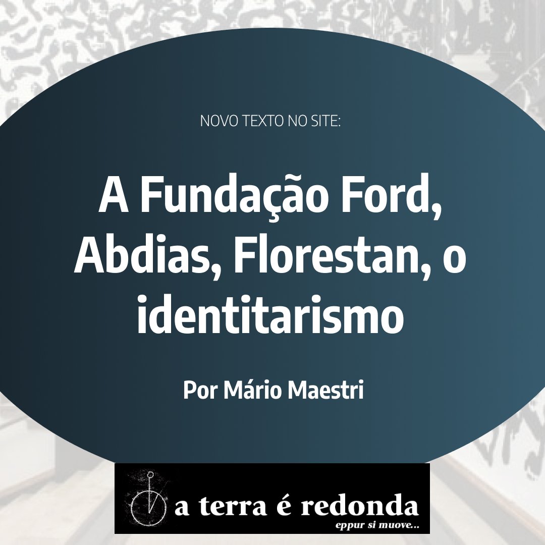 Aterraredonda1's tweet photo. A Fundação Ford, Abdias, Florestan, o identitarismo
Por Mário Maestri

Resposta à crítica de Ronaldo Tadeu de Souza.

https://t.co/5lwxTM7BDJ

#aterraéredonda #MárioMaestri #RonaldoTadeudeSouza #FundaçãoFord #Abdias #Florestan #identitarismo https://t.co/D49JQRLYmW