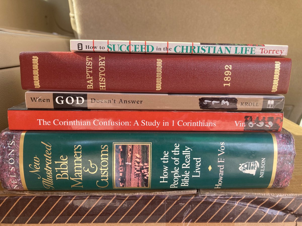 jjghs04's tweet photo. Special thanks to a dear brother, @CKit_Eph2_8 for these books. I have been wanting a good manners & customs book for some time…
#RealDeal #ClassCounts https://t.co/4u91HCCcBZ