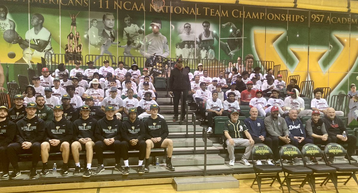 waynestbaseball's tweet photo. Today we were honored to volunteer with some first class Professional Scouts at the Courageous Inc Martin Luther King Holiday Camp. Thankful to give back to the game and our community #MLKDay https://t.co/o39TPstsXV