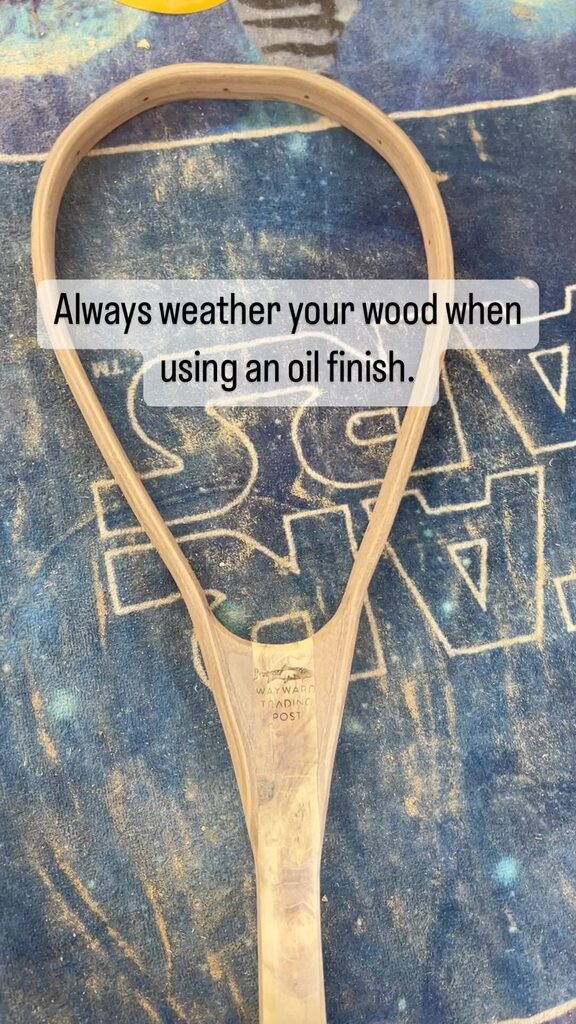 WaywardFishing's tweet photo. Getting this beauty ready for her oil coat. #flyfishing #landingnet #flyfishingnet #fishing #wayward #waywardtradingpost #startup #smallbusiness #Philly #maker #womanownedbusiness #woodshop #epoxy #epoxyart #totalboat #madeinusa #bass #salmon #trout #fis… https://t.co/W0zAls7SfC https://t.co/WdMGxFvV3S