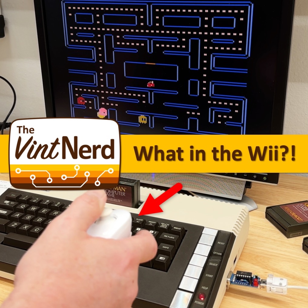 thevintnerd's tweet photo. New Vid: Build the WiiJoy for Atari - Nintendo Wii Nunchuk Controller Adapter
Watch on YouTube: https://t.co/XdKtTJjkW8
#Atari #Atari8Bit #Atari800XL #WiiJoy #Joystick #Nunchuk #nunchuck #Nintendo #NintendoWii #PacMan #VintageComputing #RetroComputers #RetroGaming #TheVintNerd https://t.co/M8mF8Nv7I0