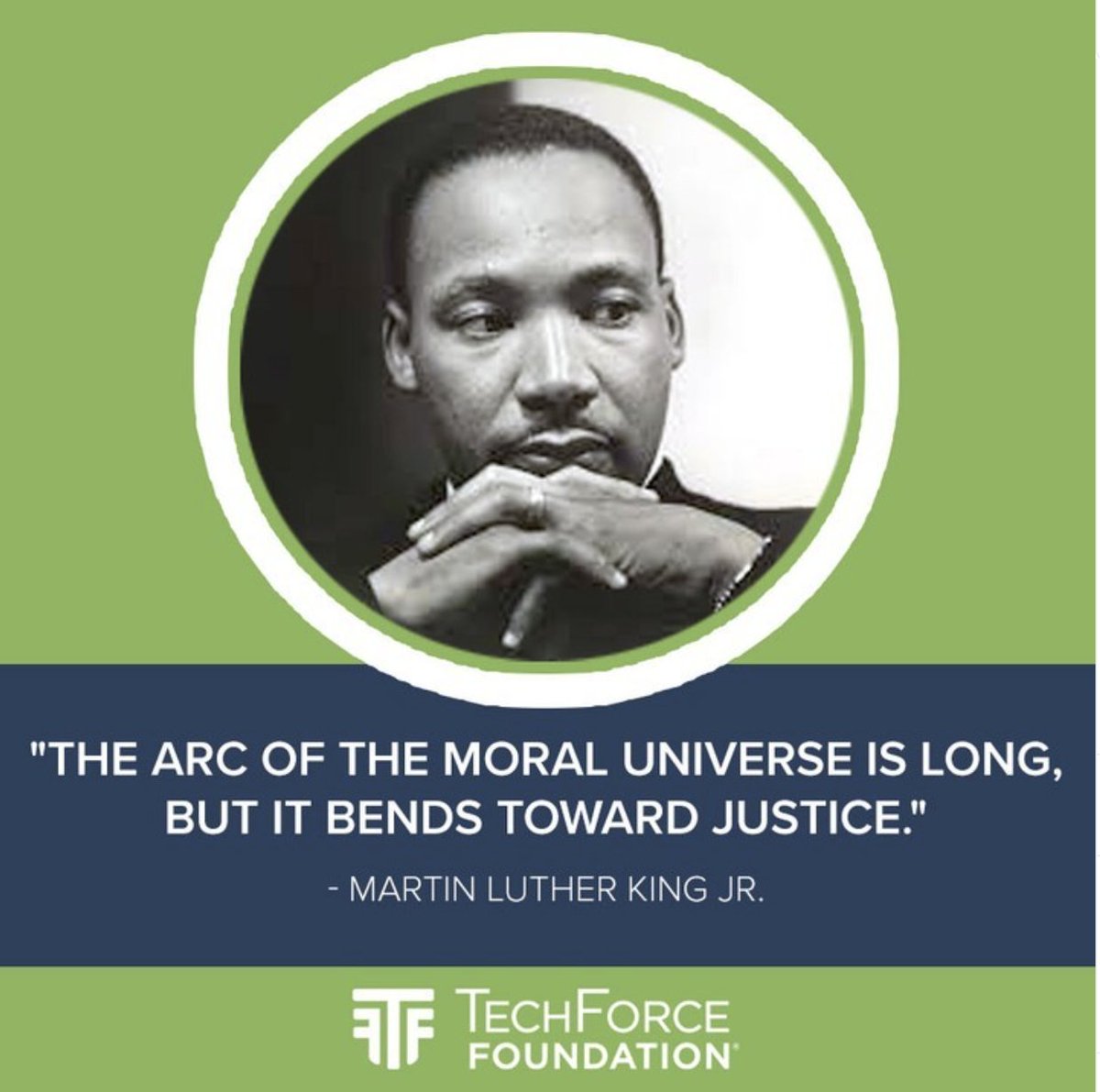 Today we commemorate the life, accomplishments and service of Dr. Martin Luther King, Jr., and celebrate his enduring legacy. How are you making a more just world?

#MLKDay2022 #MLK #MLKDay #WhenTechsRockAmericaRolls #NewCollarCareer