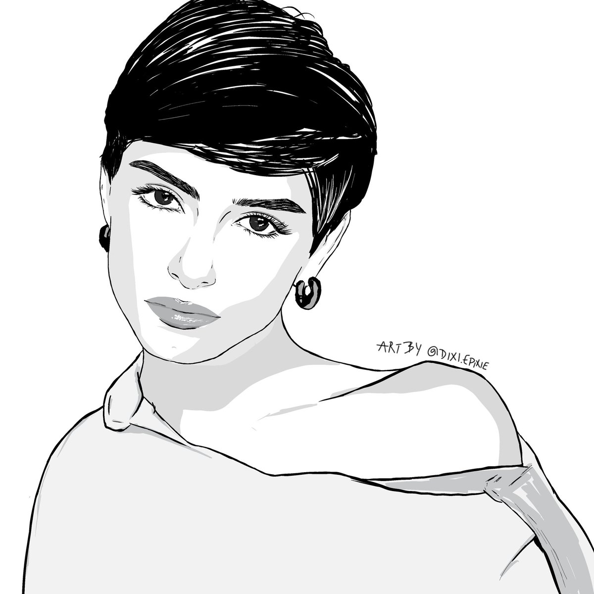 0DixiePixie's tweet photo. Hearts to u 🫶🏻 @dixiedamelio 
#DIXIE in my digital art https://t.co/hWJQsxxvqX