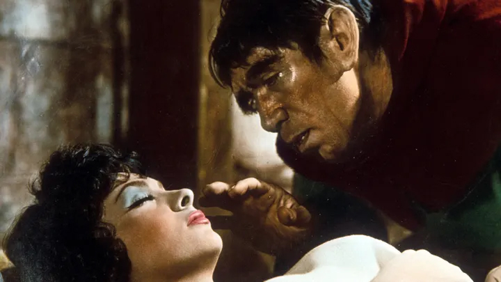 RIP Gina Lollobrigida who starred alongside Anthony Quinn in the 1956 Allied Artists film “The Hunchback of Notre Dame.” She was 95.
