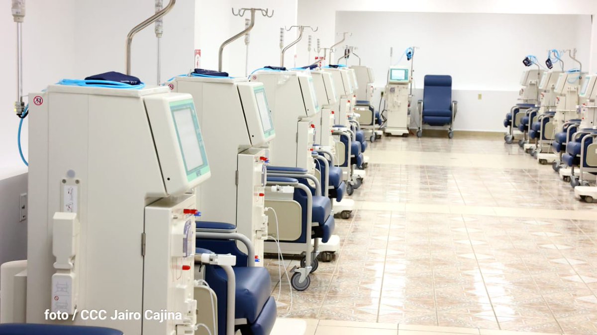 El Buen Gobierno inauguró este lunes el Centro de Hemodiálisis en Jinotepe, Carazo. 

Este centro pertenece a (SERMESA) propiedad del INSS . cuenta con 70 maquinas para realizar el proceso de hemodiálisis, atendiendo a 420 pacientes.
🙏🏻❤🖤✌🏻