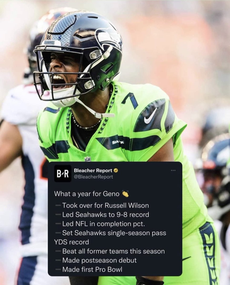 SeattleONTap's tweet photo. Shoutout to the Seahawks &amp; Geno Smith for this amazing 2022 season 🔥 https://t.co/hREkr8ni1D